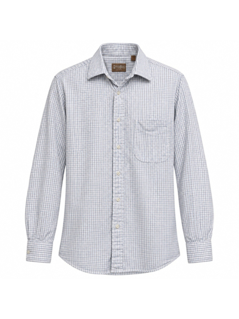 Gitman Brothers Shirt Mens 16.5 34 100% Cotton Small Check Button Down USA
